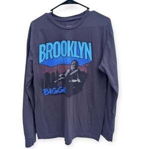 Notorious B.I.G. Biggie Smalls Long Sleeve Shirt Unisex L Brooklyn Hip Hop Rap